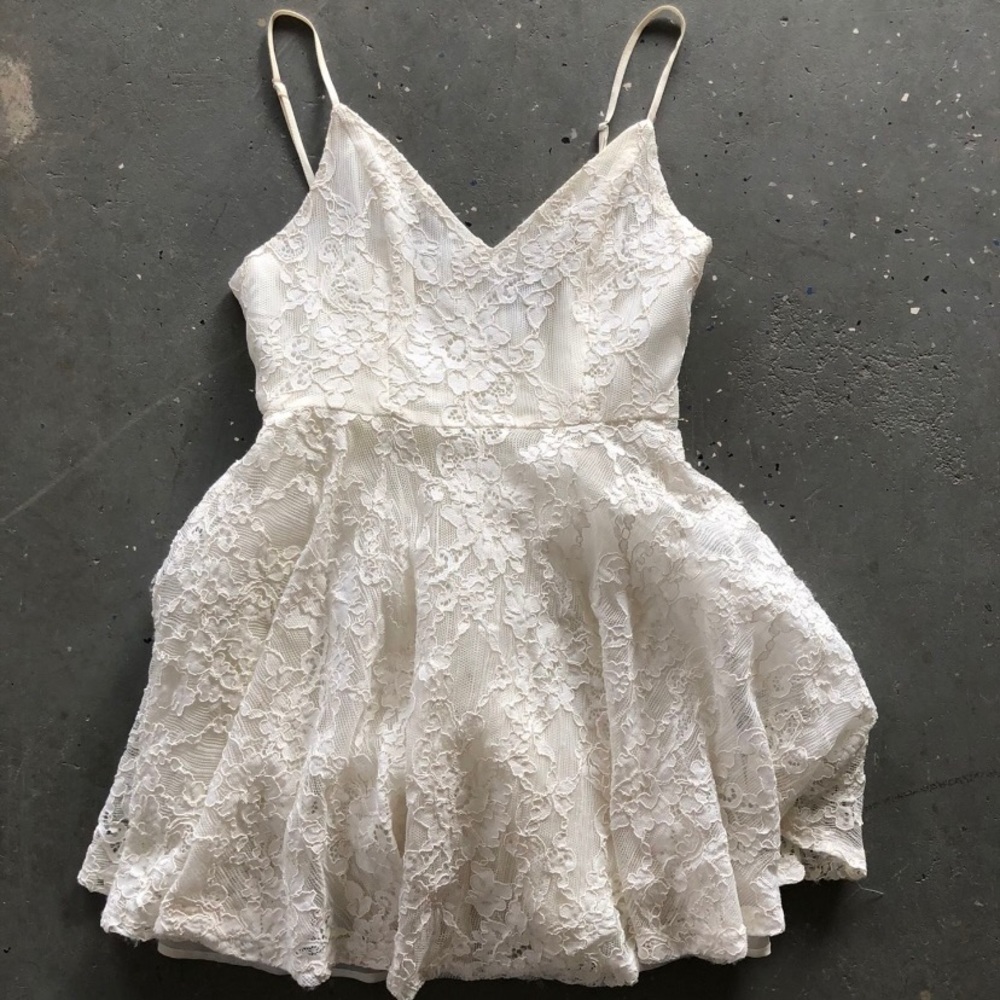 White Floral Dress